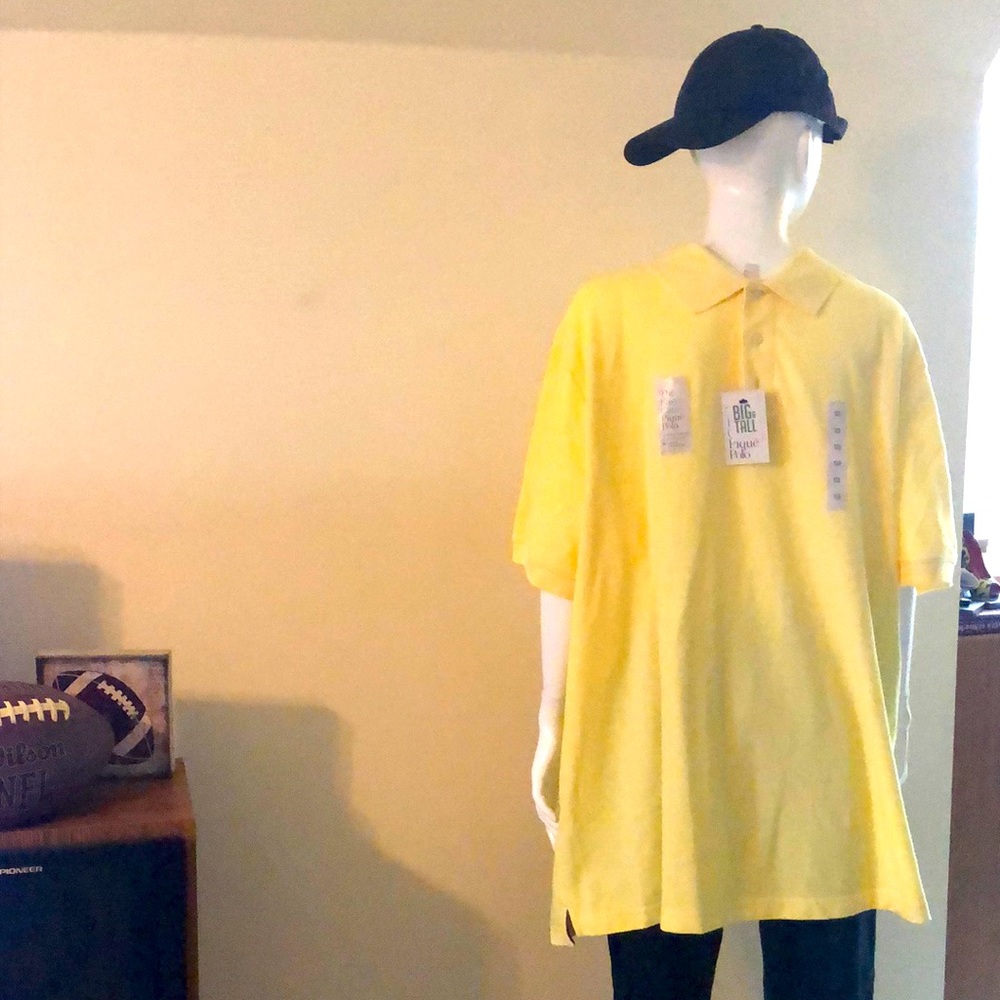 New Men’s Croft & Barrow Yellow Polo